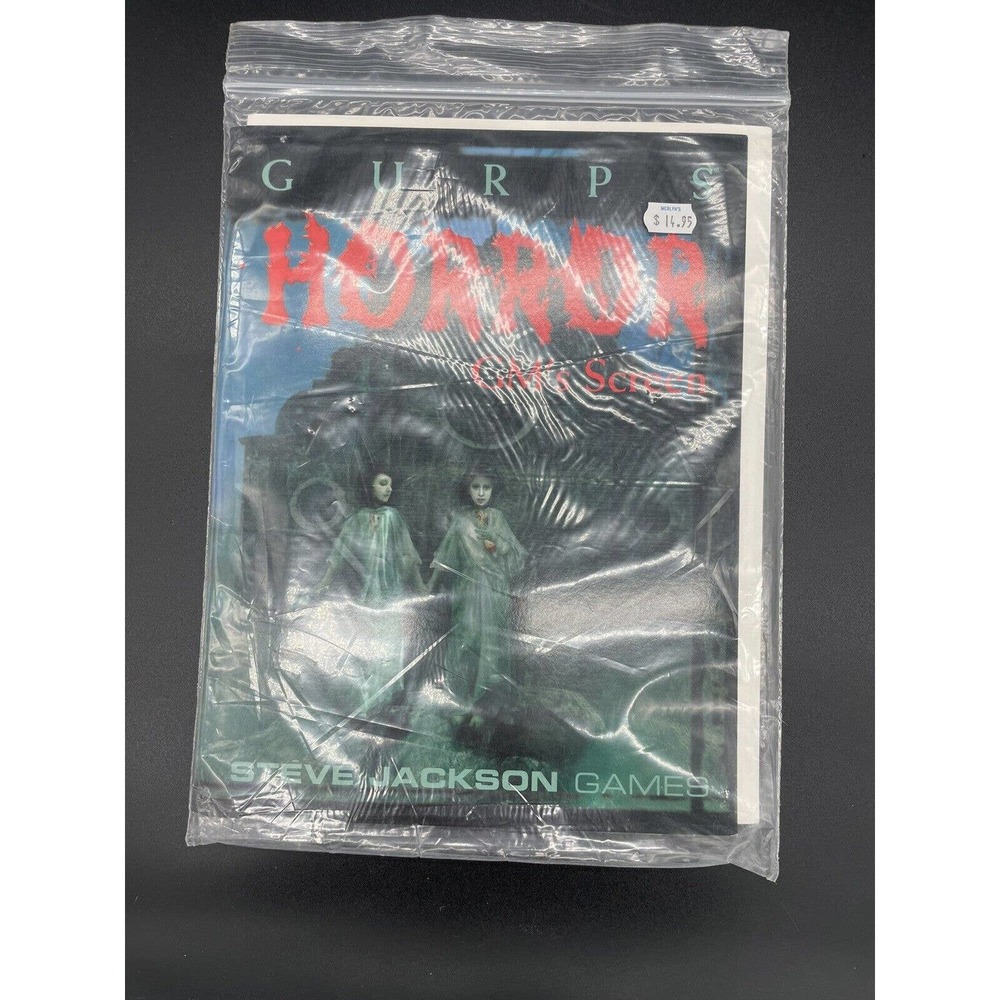 GURPS Horror Roleplaying Game GM'S Screen SJG 6417 NEW Rpg Steve Jackson New!